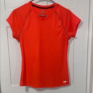 Champion Women's Bright Orange Short Sleeve Athletic Tee